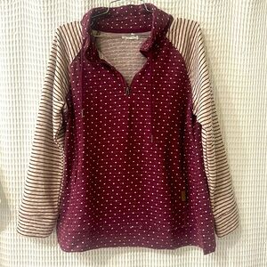 2/$15 EUC Maurice’s 1/4 Zip Pullover - Medium